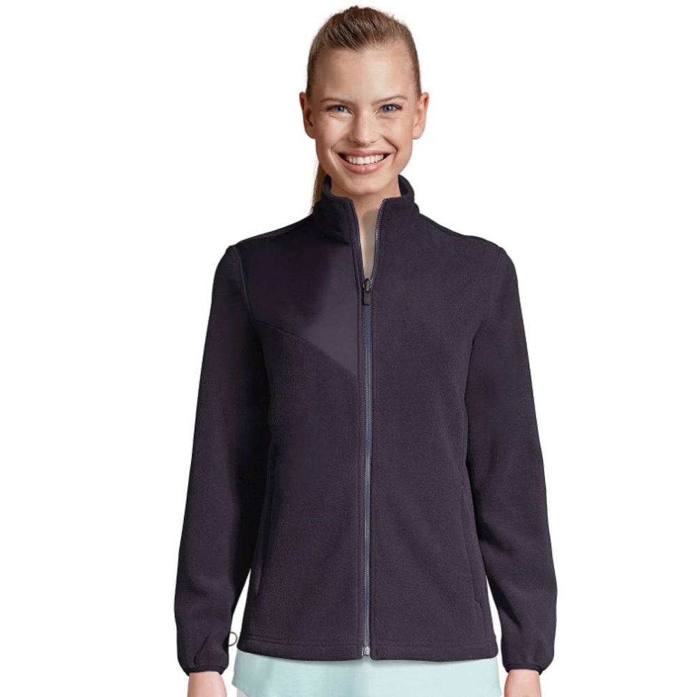 Land's End Cozy Midweight Soft Fleece Full Zip Jacket Size XLarge!